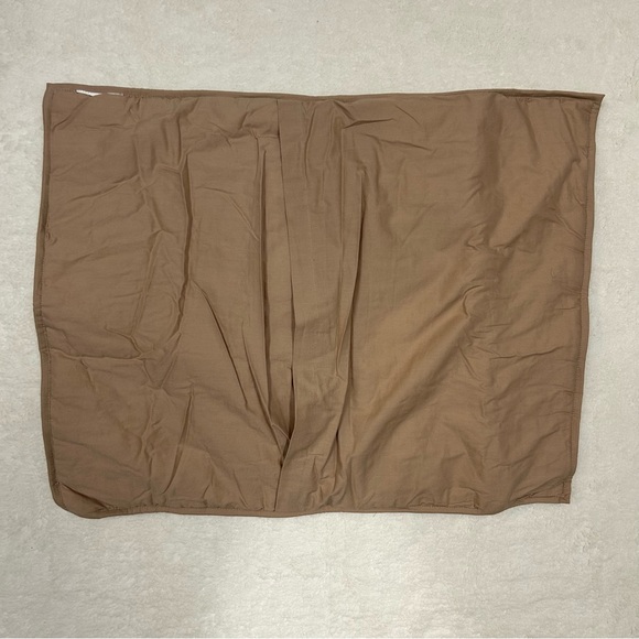 Pottery Barn Cozy Cloud Quilted Std Pillow Sham Cover Camel Cotton Linen NEW - Picture 6 of 8